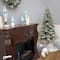 6ft. Pre-Lit Snowy Libby Fir Artificial Christmas Tree, Warm White LED Lights